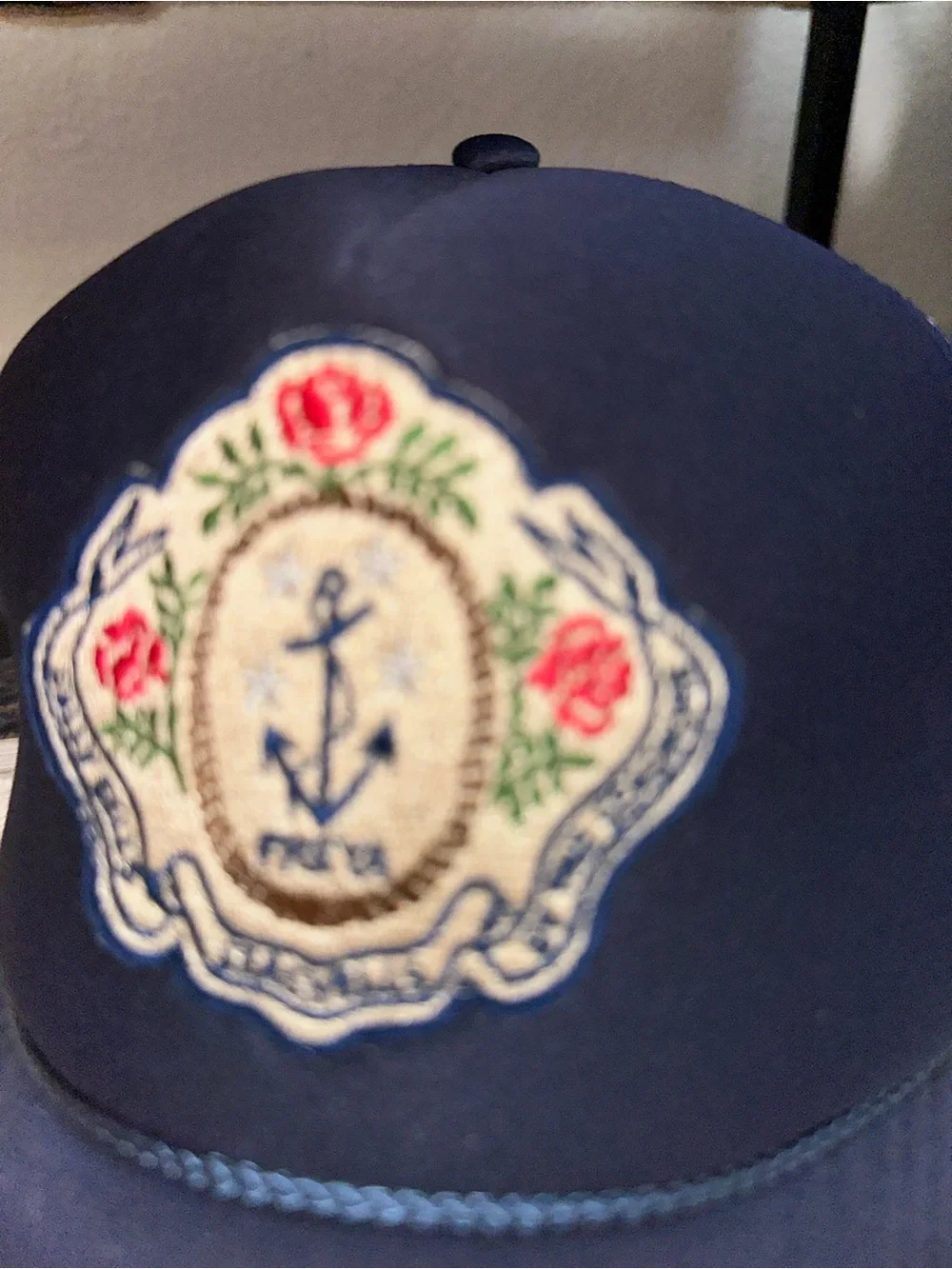 Freya Navy Anchor Patch Baseball Cap